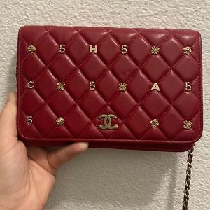 Chanel wallet on a chain